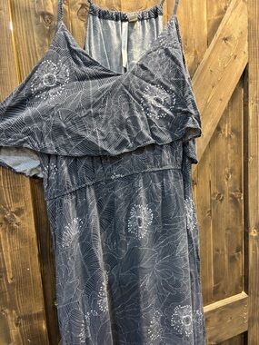 Blue Dandelion Maxi-Dress